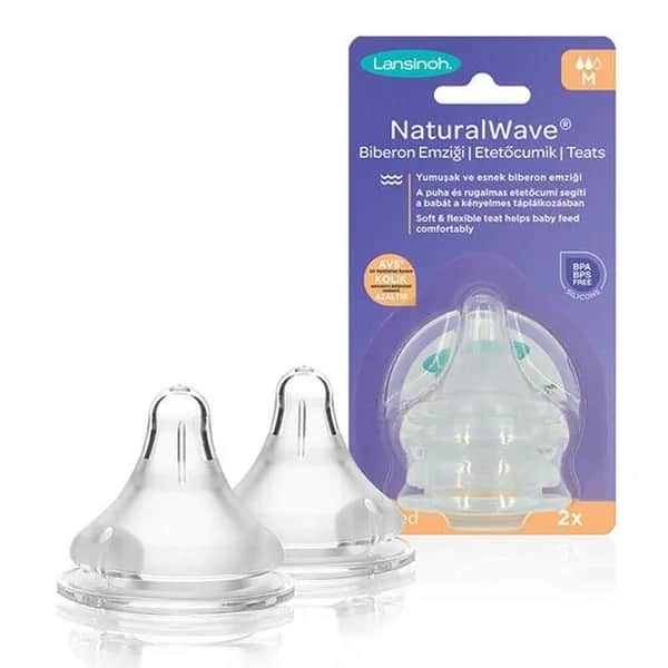 Lansinoh Natural Wave Sauger Mittel für einfache Fütterung