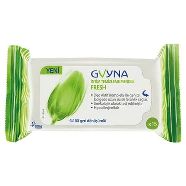 Gvyna Intimreinigungstücher Fresh, 15 Stück