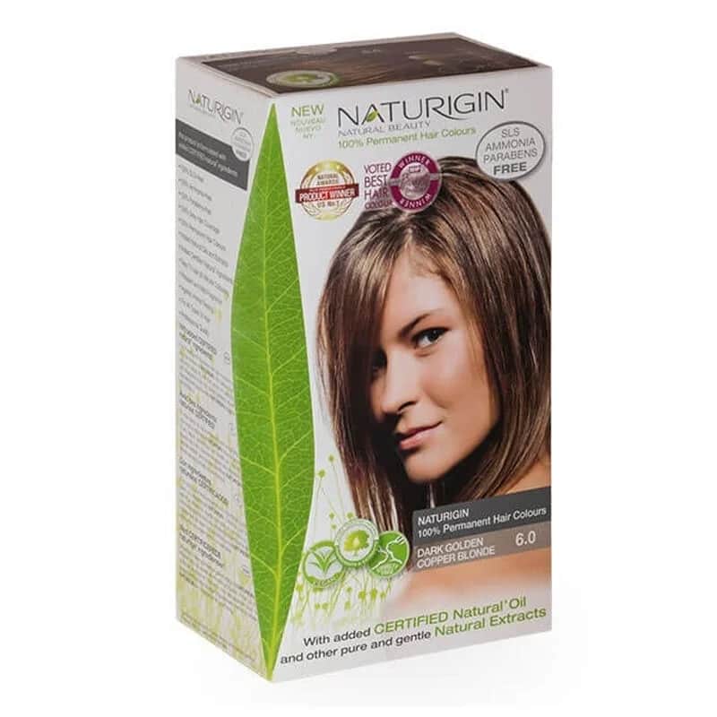 Naturigin Bio-Haarfarbe 6.0 Dunkelgoldkupferbraun