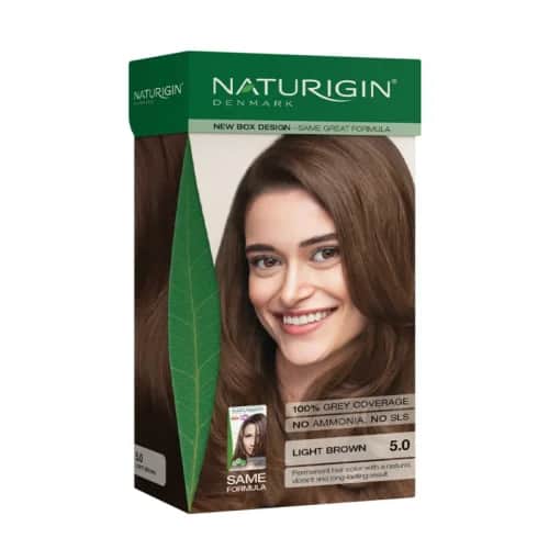 Naturigin Bio-Haarfarbe 5.0 - Hell Schokoladenbraun