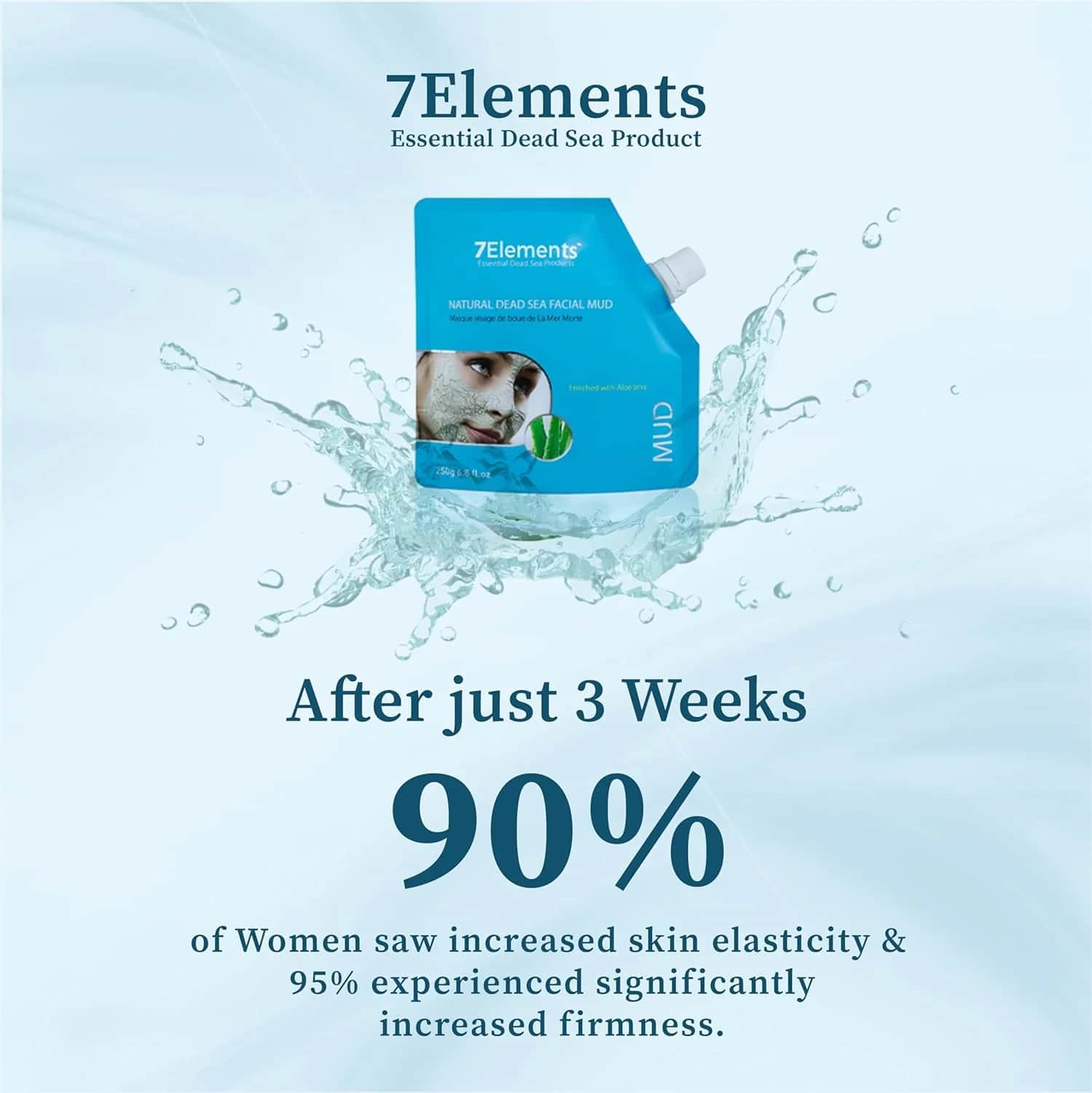 Totes Meer Schlammmaske für das Gesicht mit Aloe Vera 25 Gramm von 7 Elements