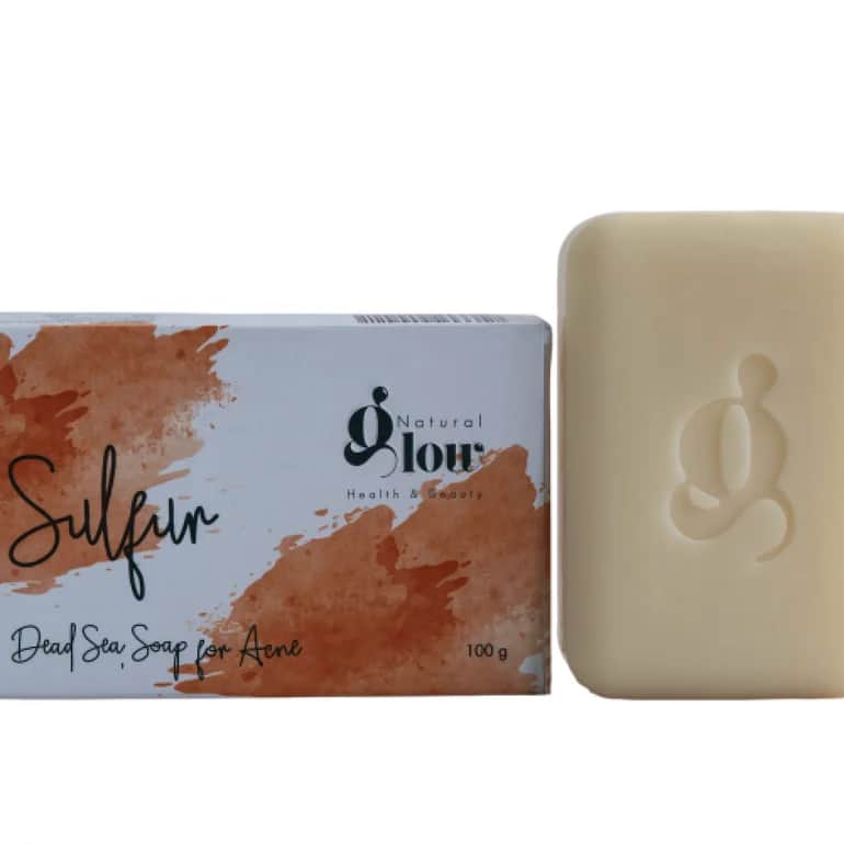Natürliche Glow Schwefel Totes Meer Seife gegen Akne 100 g