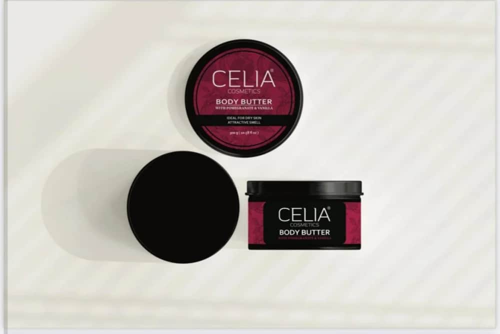 Celia Körperweichmachende Butter mit Granatapfel, Vanille, Sheabutter und Kakao 300g von Celia