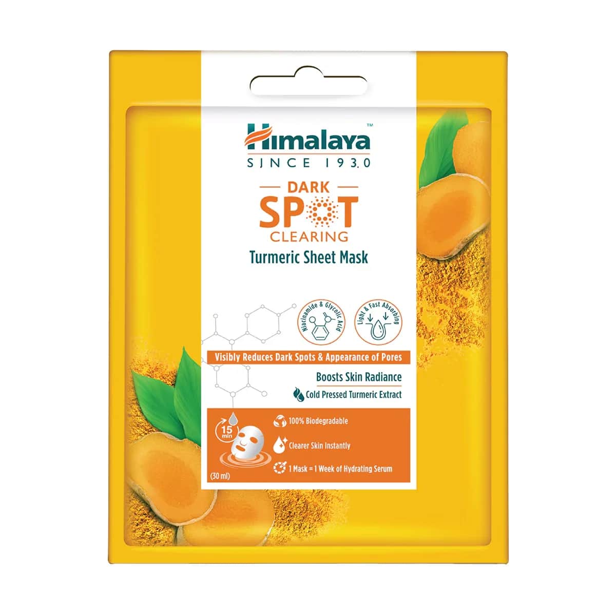 Himalaya Kurkuma Anti-Pickel Papiermaske - 30ml