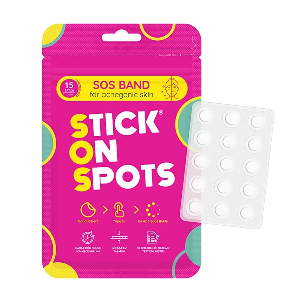 Klebepunkte SOS Band - 15er Pack von Klebepunkten für die Haut