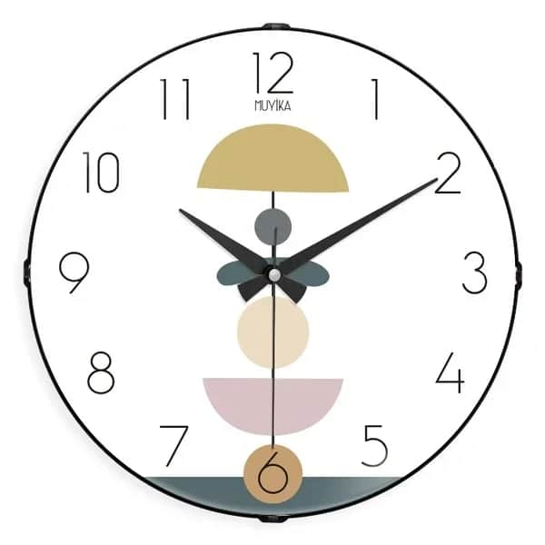Muyika Cingu 36 cm Stille Wanduhr aus Glas