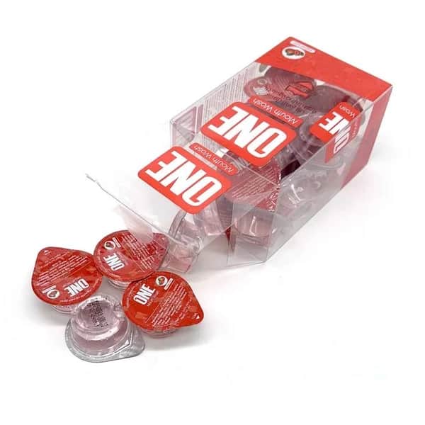 Fortgeschrittene Kapsel Mundspülung Erdbeergeschmack 20 Kapseln 15 ml von The One Touch