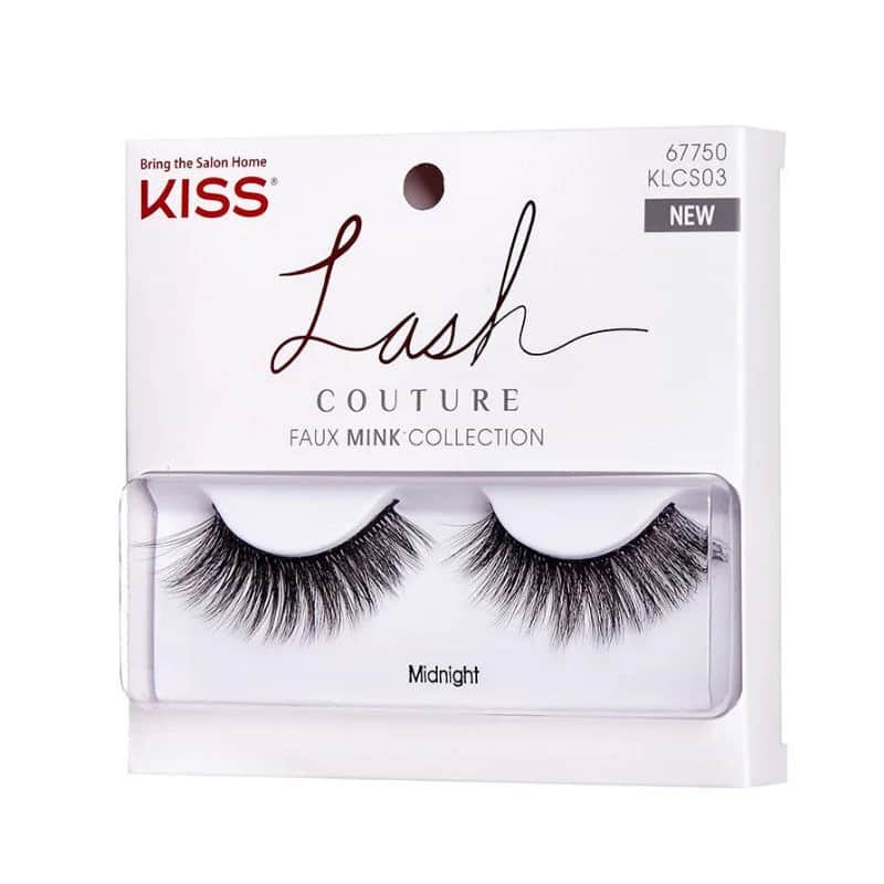 Kiss Faux Mink Komplett-Wimpern KLCS03C - Mitternachtsstil