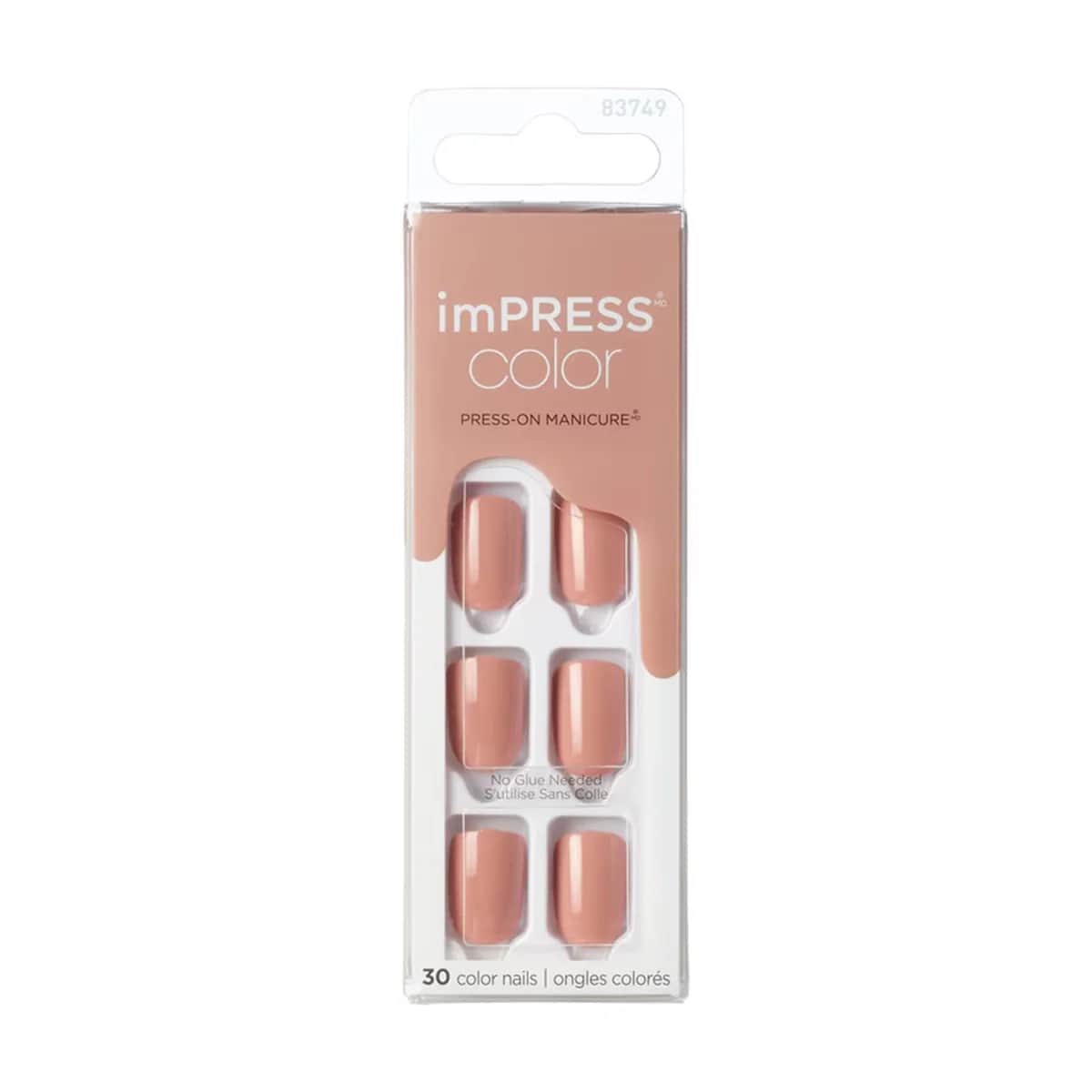 imPress Color Selbstklebende Kurze Kunstnägel