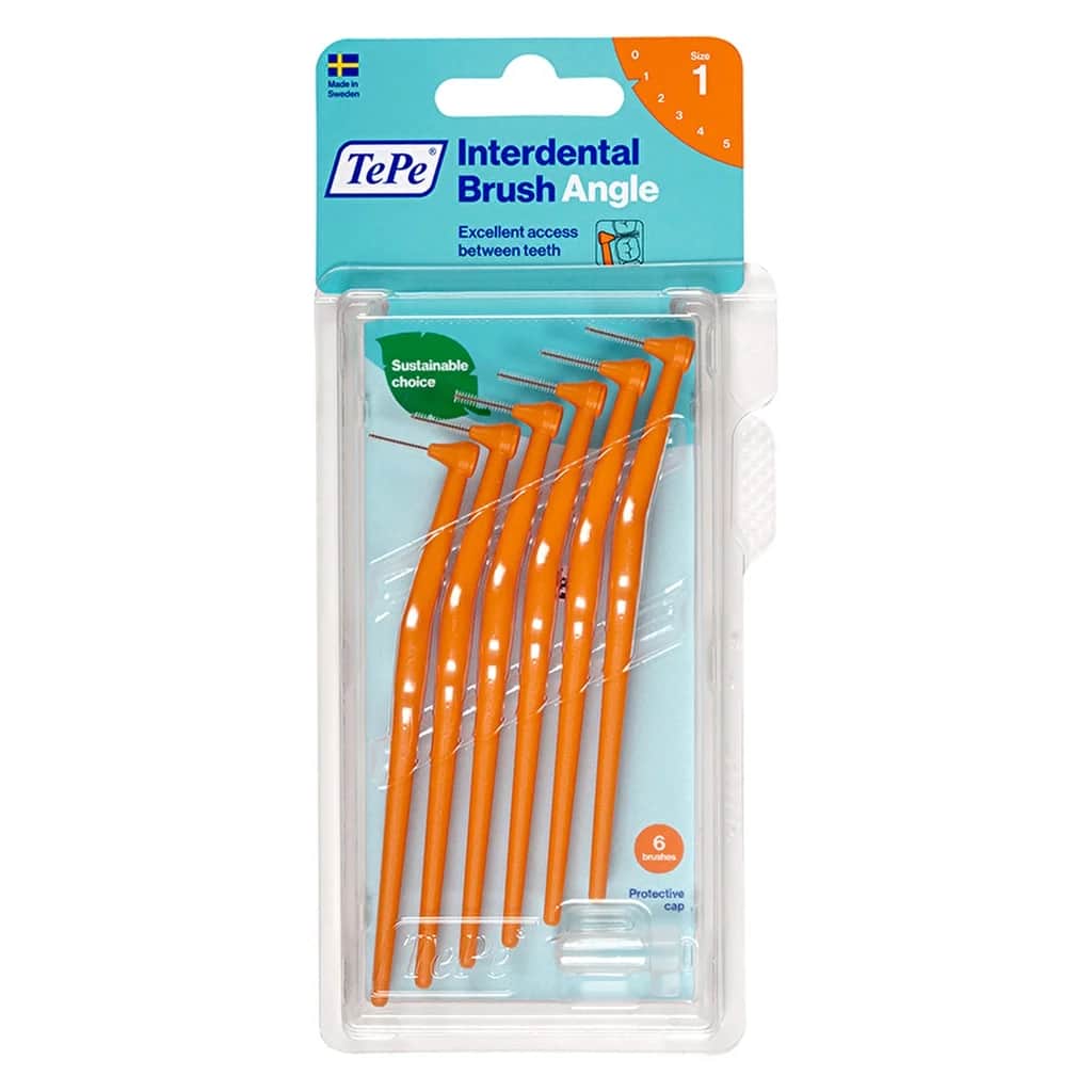 Tepe Interdentalbürsten-Set - 6 langlebige Interdentalbürsten