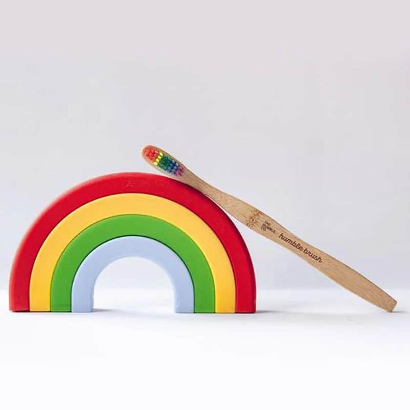 Humble Brush Regenbogen Weiche Zahnbürste für Erwachsene