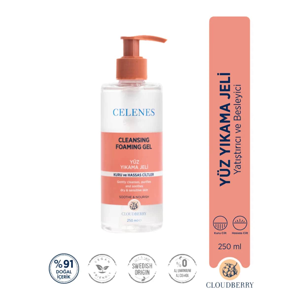 Celenes Moltebeeren Gesichtsreinigungs-Gel 250ml