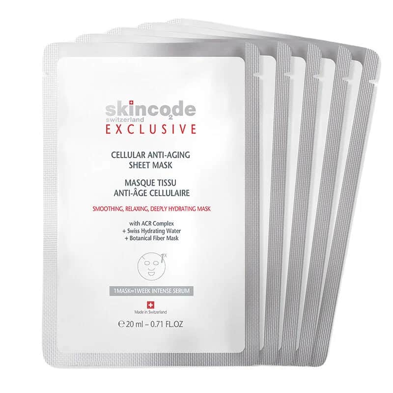 Skincode Anti-Aging Tuchmaske Set - 5 x 20ml
