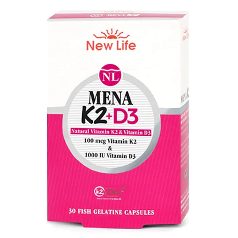 New Life Mena K2+D3 Nahrungsergänzung - 30 Kapseln