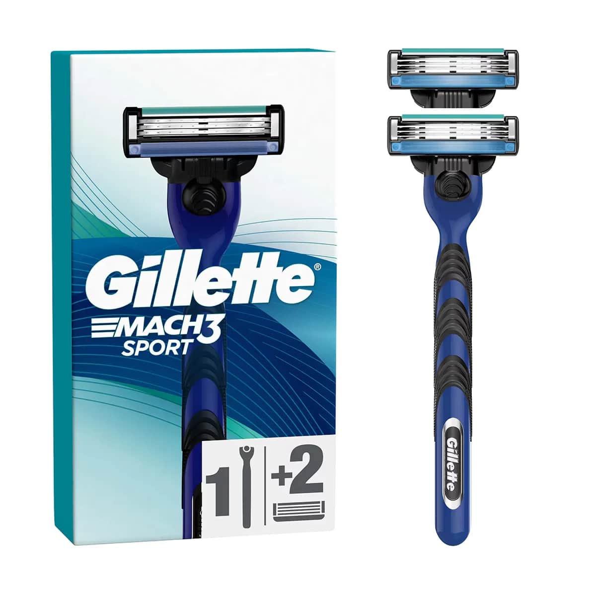 Gillette Mach3 Rasierer + 2 Ersatzklingen