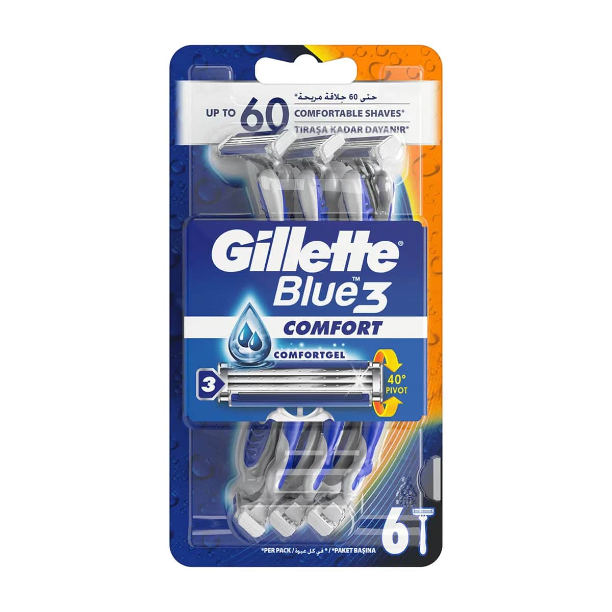 Gillette Blue3 Comfort Einwegrasierer 6er-Pack