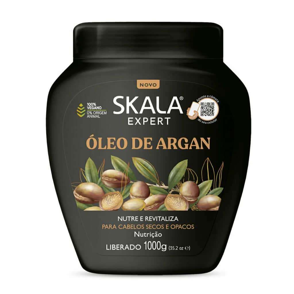 Reparierende und feuchtigkeitsspendende Haarcreme und Balsam mit Arganöl 1000 Gramm von Scala Expert