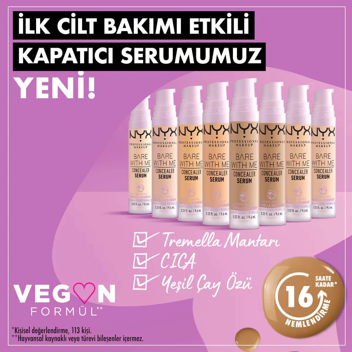 NYX Bare With Me Kapatıcı Serum 02 Light - Feuchtigkeitsspendender Concealer
