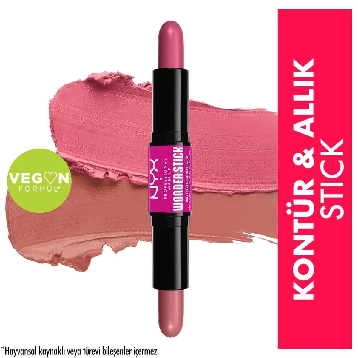 Nyx Wonder Stick Doppel-Seitiger Creme Rouge - Hellpfirsich &amp; Rosa