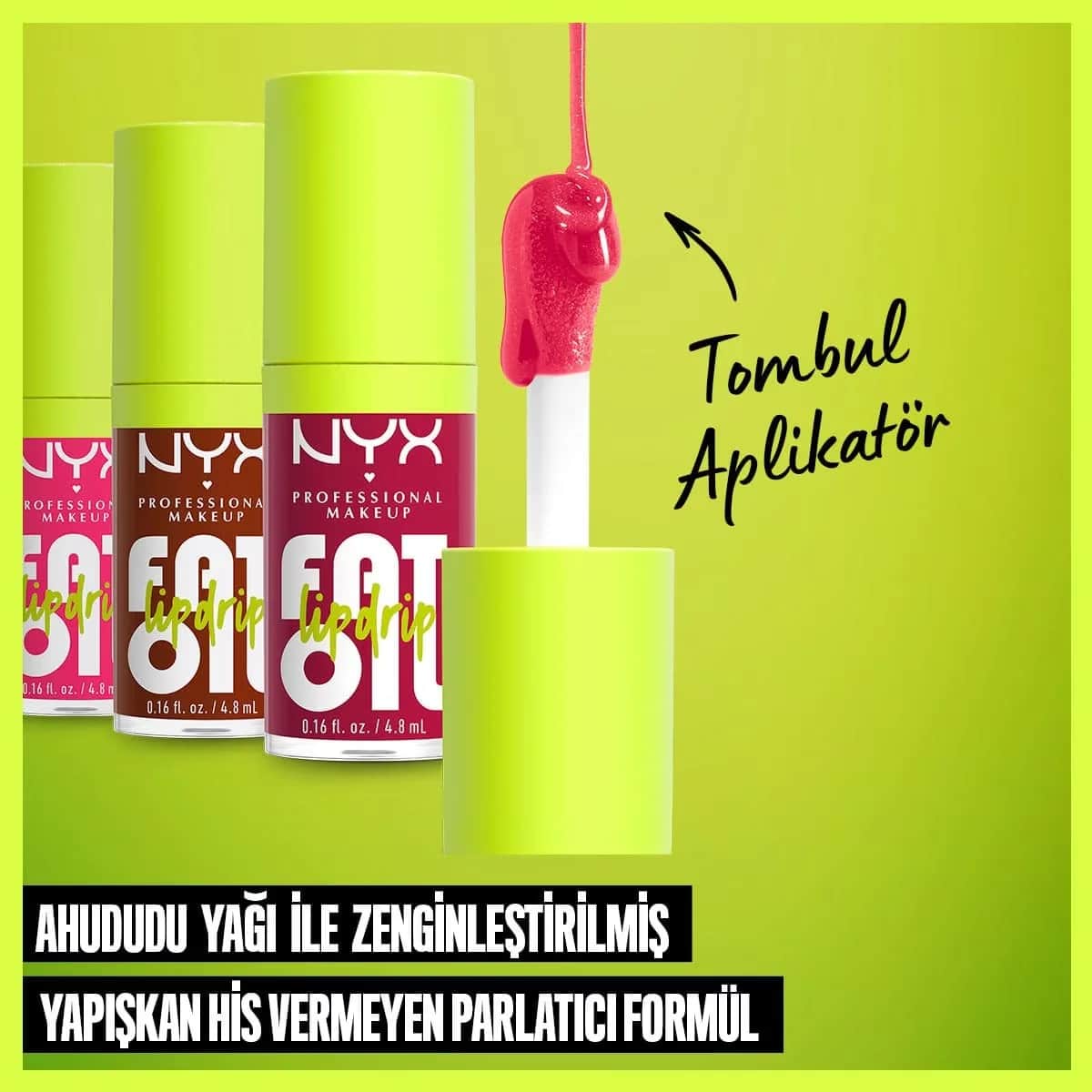 NYX Fat Oil Lip Drip Shine mit Himbeerenöl