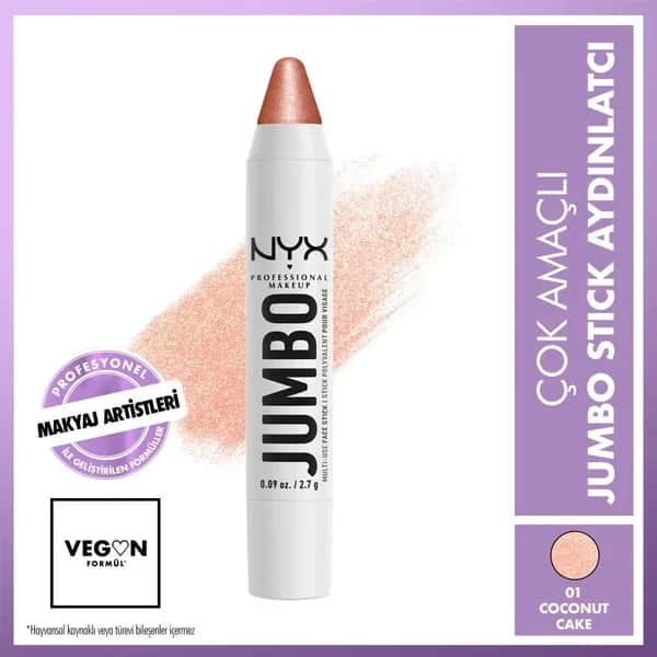 Nyx Jumbo Face Stick Highlighter - Coconut Cake Illuminator