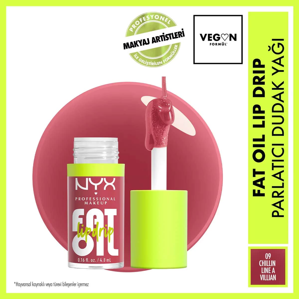 NYX Fat Oil Lip Drip Shine - Chillin' Like A Villain 4.8ml