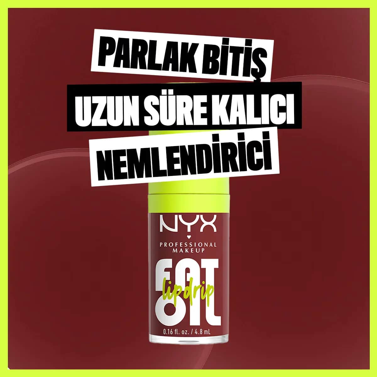 NYX Fat Oil Lip Drip - Glossy Shine mit Himbeerenöl 4,8ml