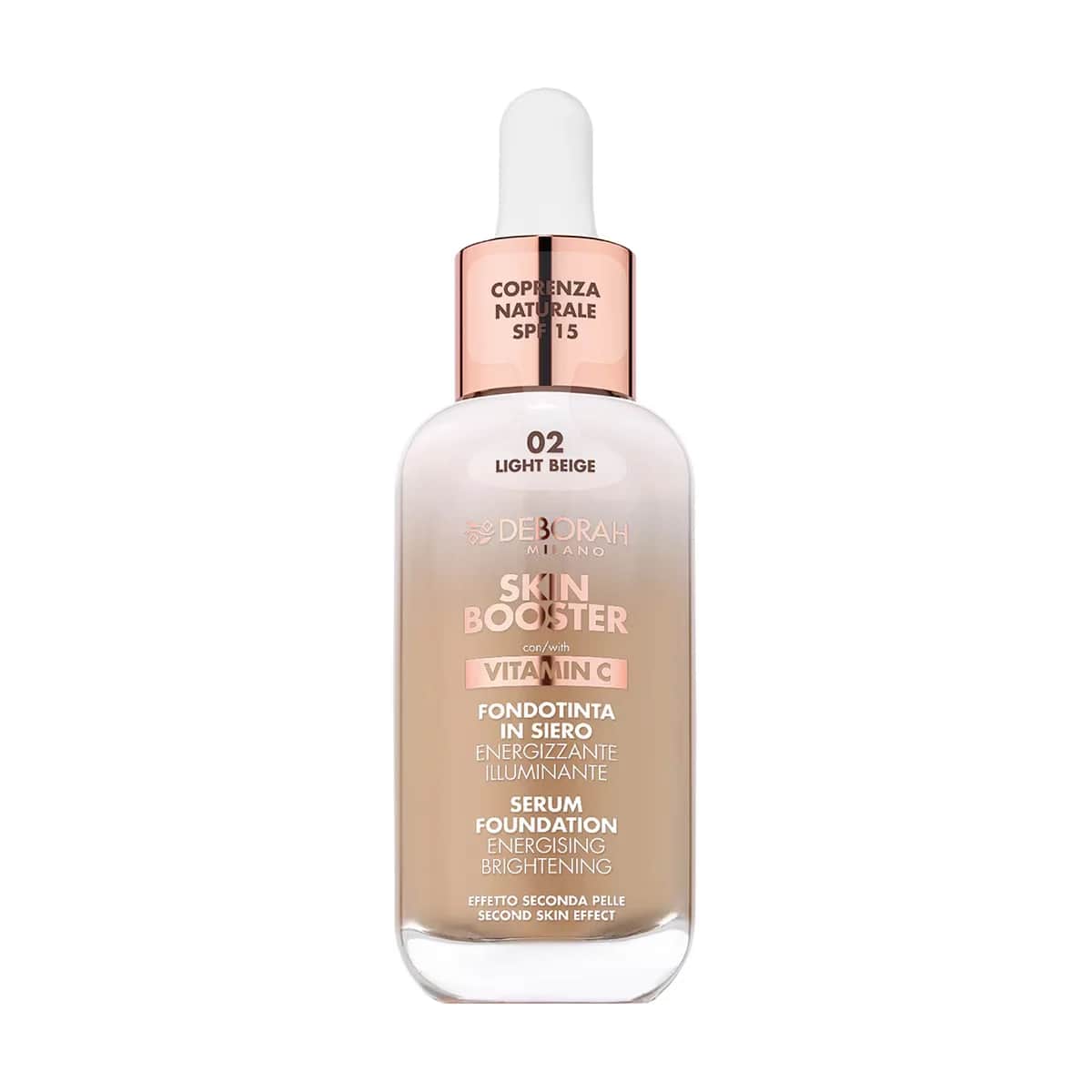 Deborah Skin Booster Serum Foundation 02 - Aufhellend &amp; Feuchtigkeitsspendend