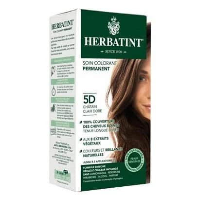 Herbatint 5D Lichtgoldkastanien Haarfarbe mit Pflanzenextrakten