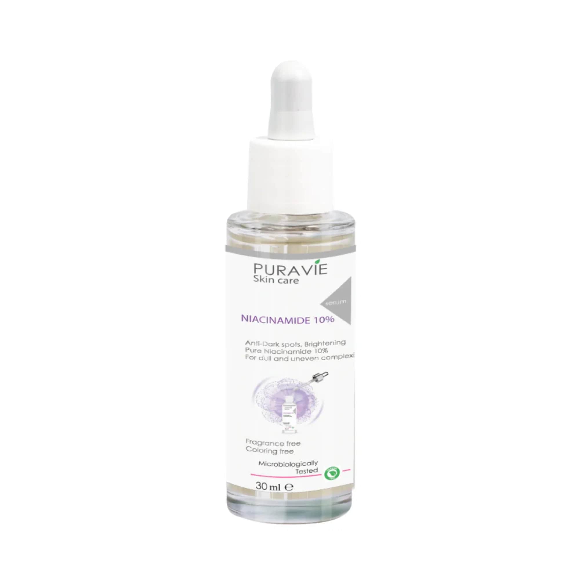 10% Niacinamid Serum zur Hautaufhellung, Reduzierung von Pigmentflecken und Aknenarben - 30 ml von Piura