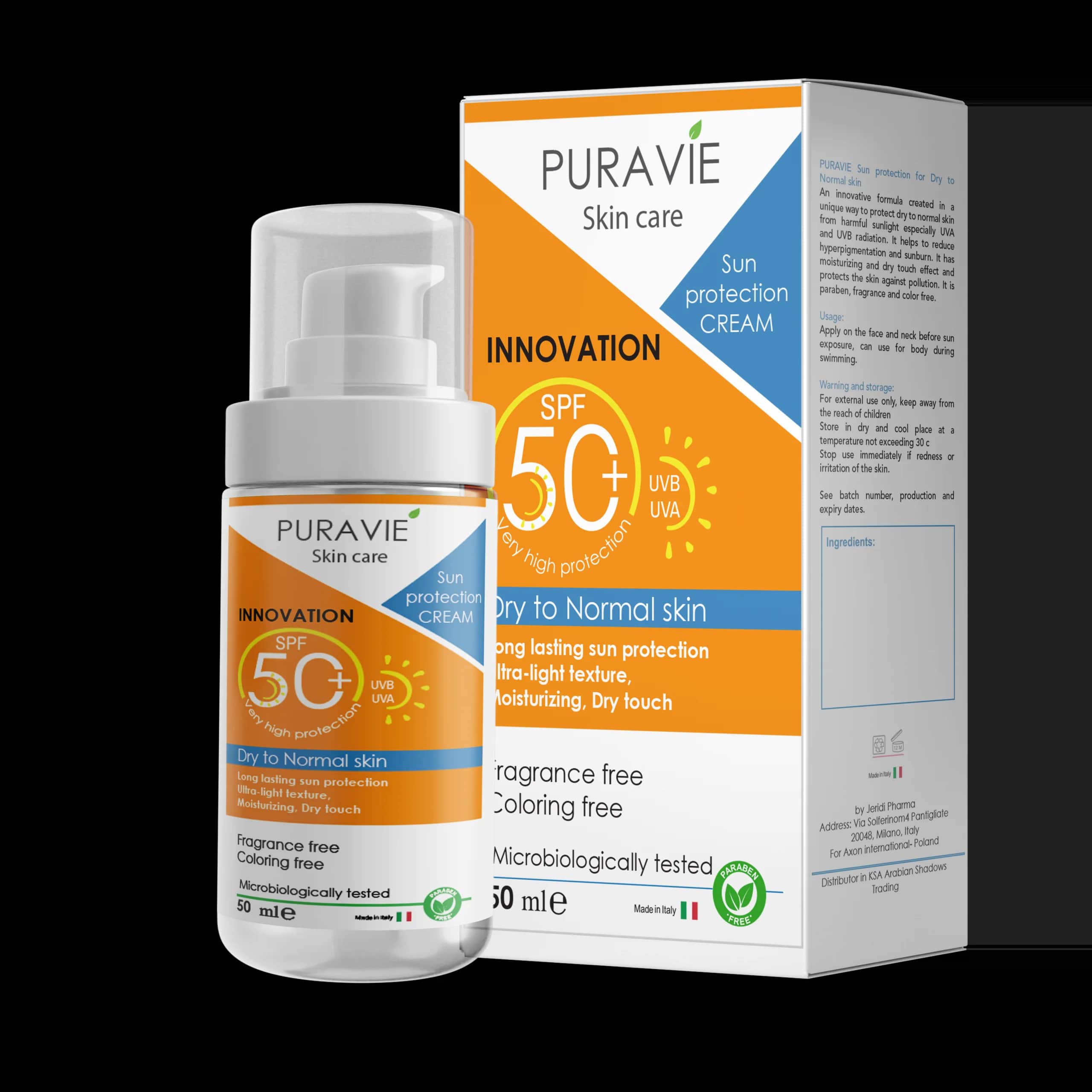 Purea 50+ Sonnencreme für trockene Haut 50 ml