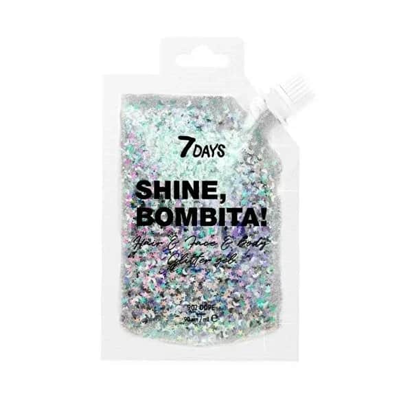 7Days B.Colour Glitter Gel - Shine für Gesicht, Haare &amp; Körper 90ml