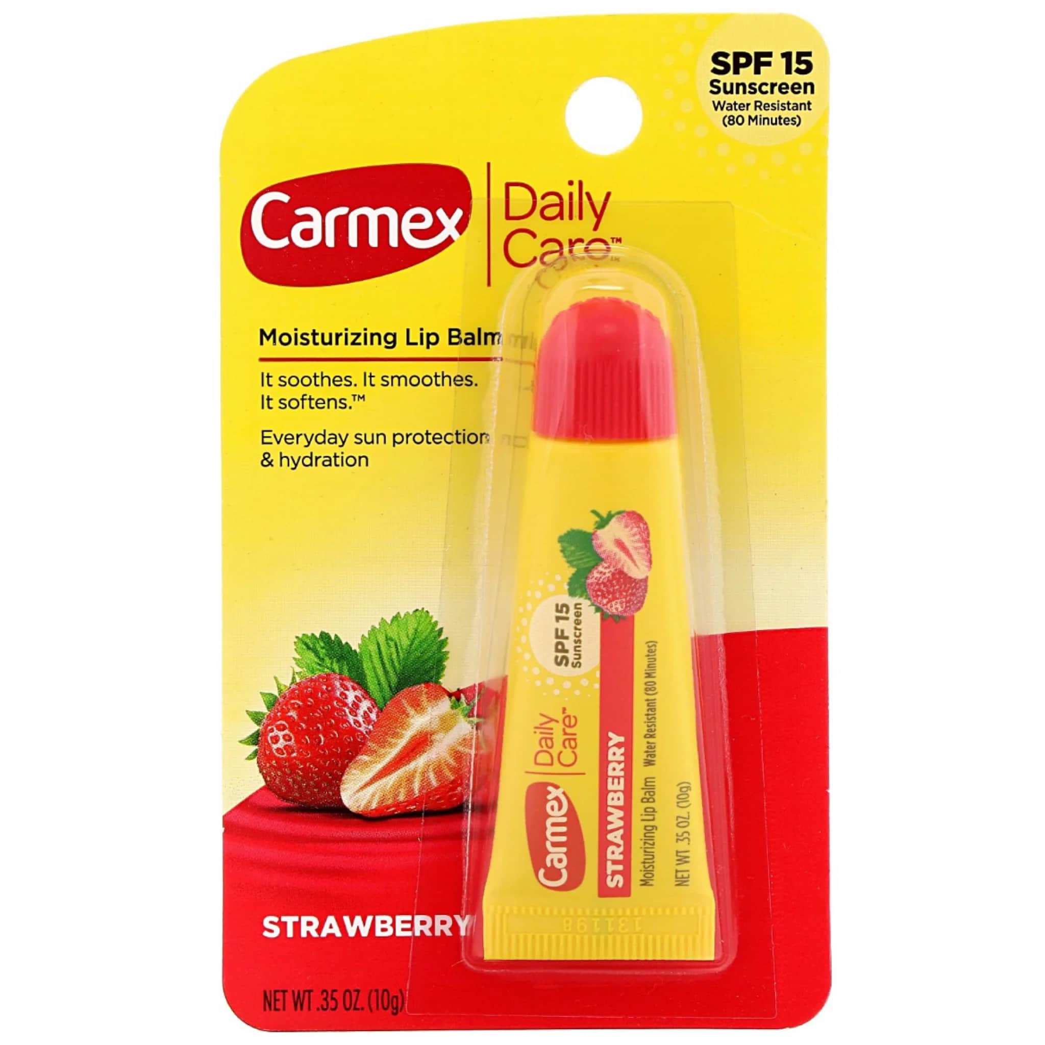 Carmex Erdbeer Lippenbalsam Stick SPF 15 - 10g
