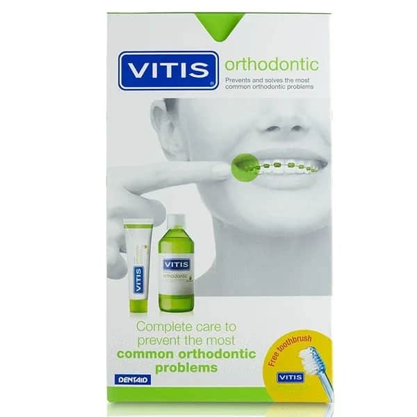 Dentaid VITIS Kieferorthopädisches Set für Zahnspangenpflege und Hygiene