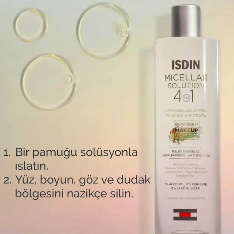 Isdin Mizellen-Reinigungswasser Make-up Entferner für empfindliche Haut 400 ml