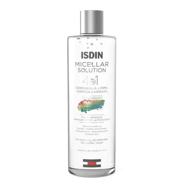 Isdin Mizellen-Reinigungswasser Make-up Entferner für empfindliche Haut 400 ml