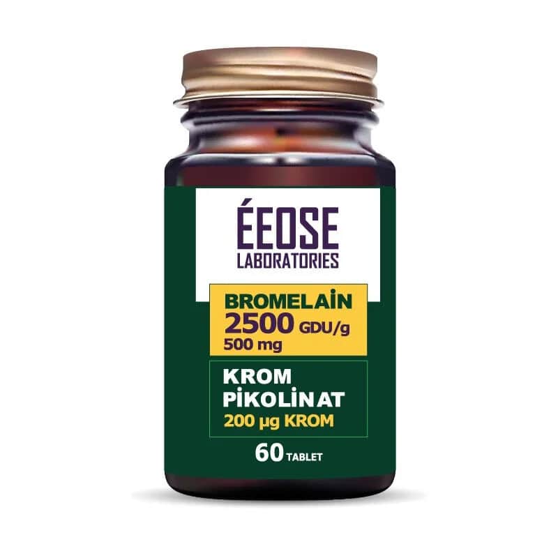 Eeose Bromelain &amp; Chrompicolinat Tabletten - 60 Stück