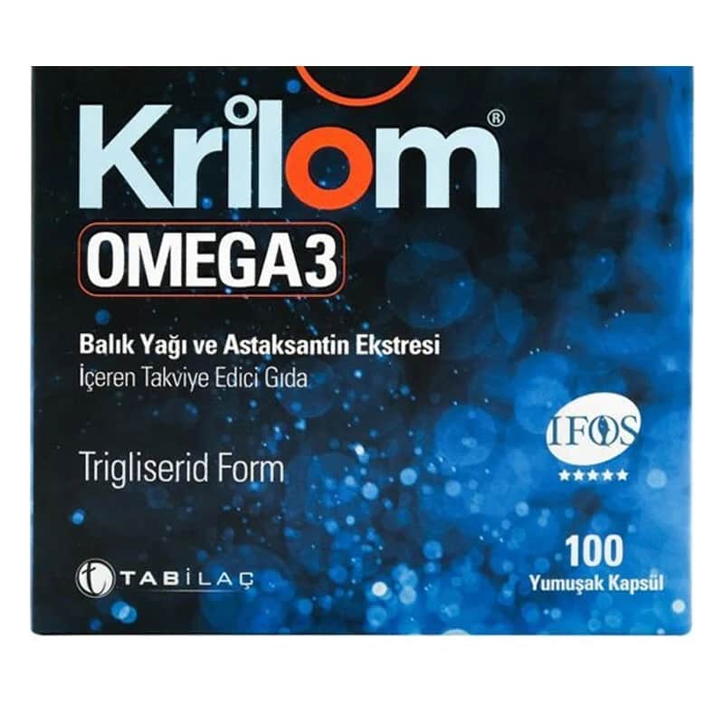 Krilom Omega 3 Weichkapseln - 100 Stück für Herz- und Gehirngesundheit