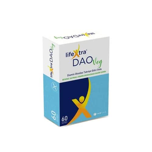 LifeXtra DAOVeg Diaminoxidase Ergänzung 60 Tabletten