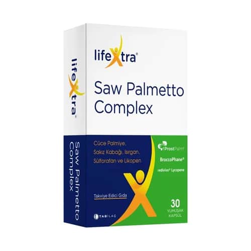LifeXtra Sägepalme Komplex - 30 natürliche Gesundheitskapseln