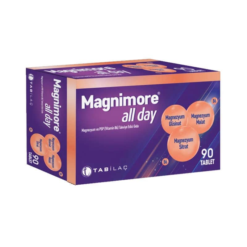 Magnimore Magnesium &amp; P5P (Vitamin B6) Nahrungsergänzungsmittel - 90 Tabletten