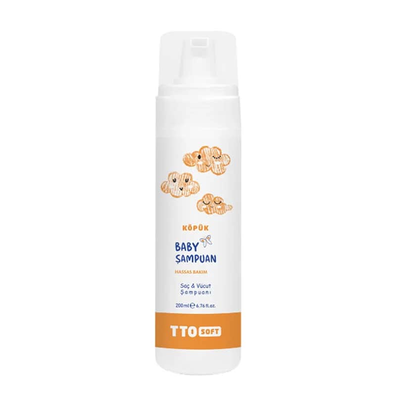 TTO Sanftes Baby Schaumshampoo - Sanfter Reiniger 200 ml