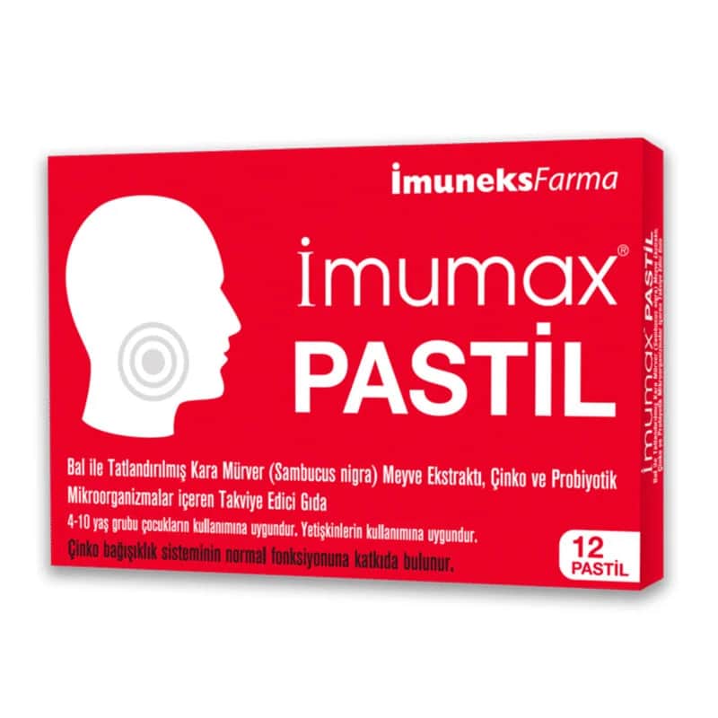 Imuneks Imumax Lutschtabletten - Immunsupport und Erkältungslinderung, 12 Stück