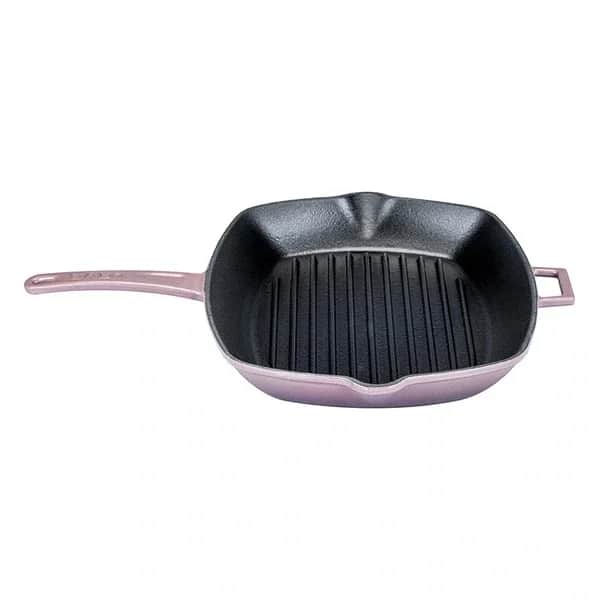 LAVA Lila Gusseisen Grillpfanne 26x32cm