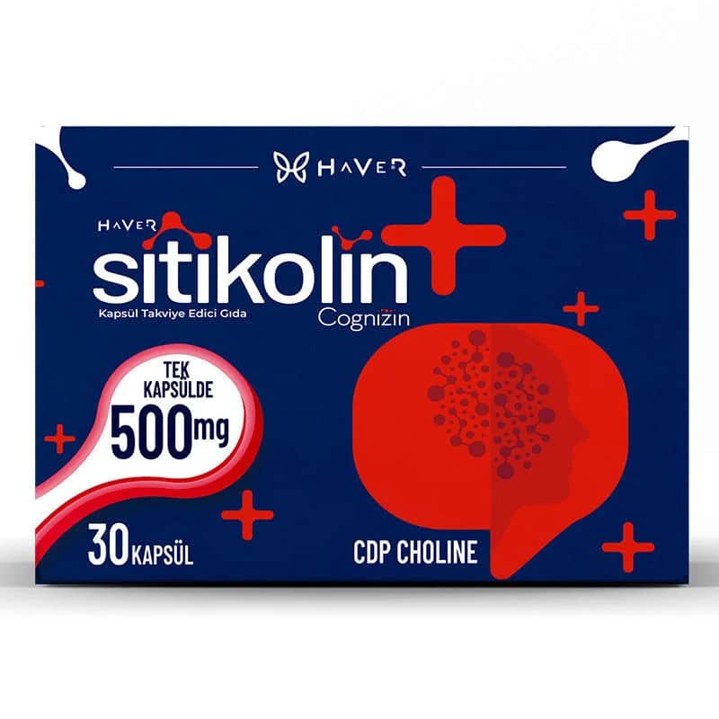 Sitikolin Cognizin 500 mg - 30 Kapseln für die Gehirnunterstützung