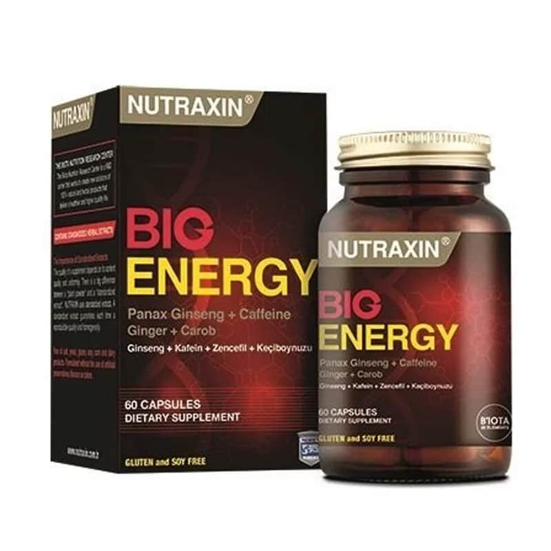 Nutraxin Big Energy Tabletten - Natürlicher Energiebooster 60 Stück
