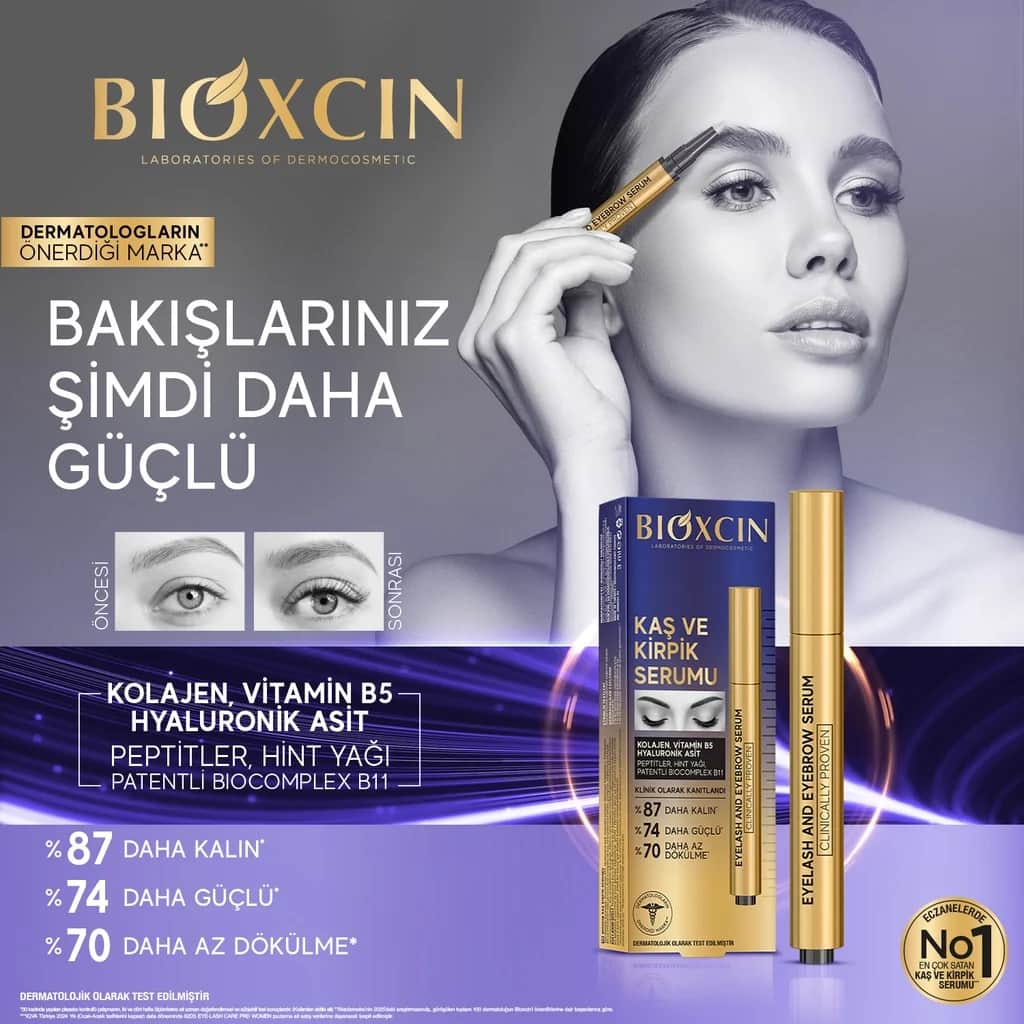 Bioxcin Kollagen Augenbrauen- und Wimpernserum mit Hyaluronsäure 3ml