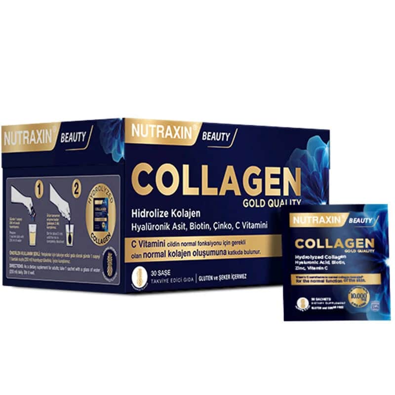 Nutraxin Kollagen Gold Supplement - Hydrolysiert, 30 Sachets