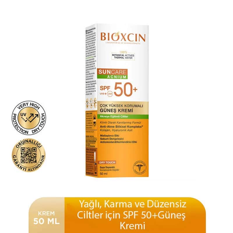 Bioxcin Sonnencreme SPF 50 für unregelmäßige Haut - 50 ml
