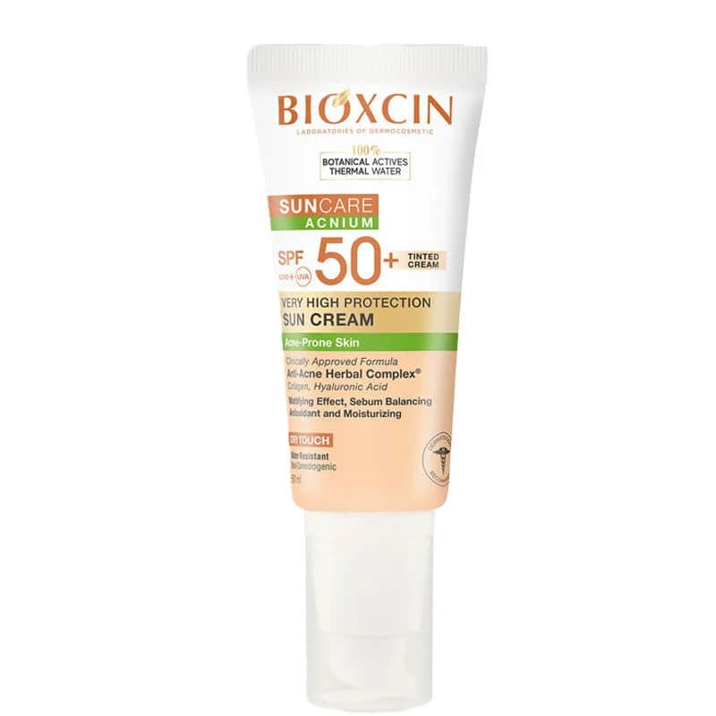 Bioxcin Acnium Tönende Sonnencreme SPF50+ 50ml